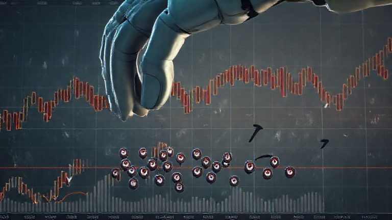 Ilustrasi anatomi 'Stop Hunt' di pasar keuangan, menunjukkan Smart Money memanipulasi harga untuk memicu stop-loss trader retail.