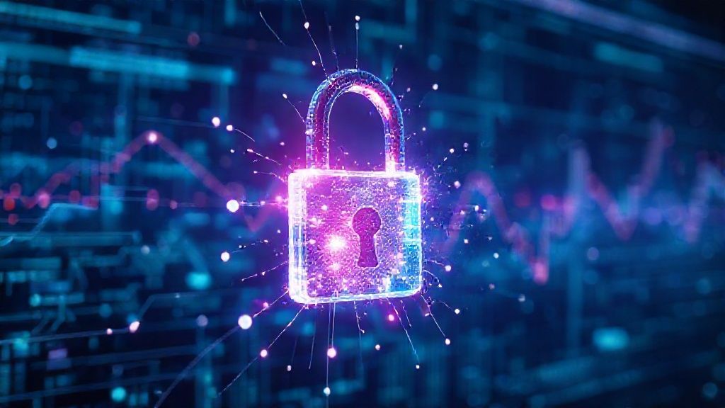 Ilustrasi Bom Waktu Kuantum yang memecahkan enkripsi data