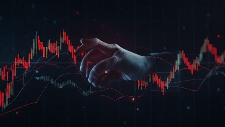 Grafik trading dengan divergensi palsu RSI/MACD dan jejak Smart Money