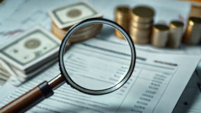 Ilustrasi biaya tersembunyi reksa dana yang diungkap dengan kaca pembesar