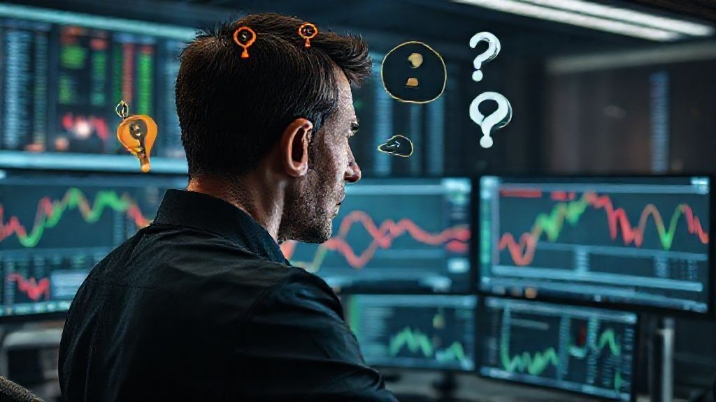 Jebakan Kognitif Tersembunyi: 7 Bias Psikologis yang Diam-diam Merusak Trading Plan Terbaik Anda (dan Strategi Mengatasinya) 1 Ilustrasi jebakan kognitif dan bias psikologis dalam trading