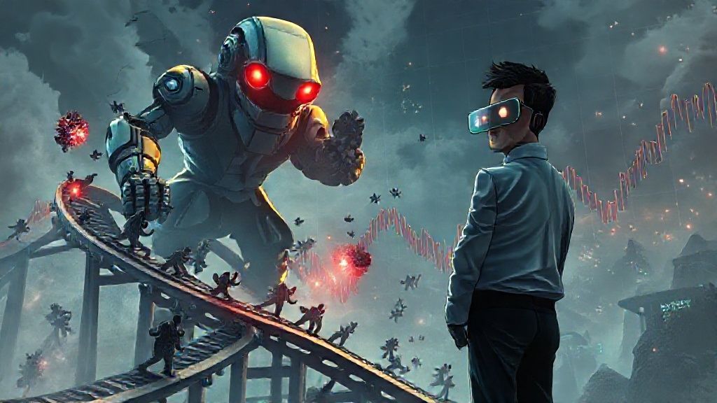 Ilustrasi jebakan likuiditas tersembunyi, Smart Money memanipulasi pasar, dan trader menggunakan teknik konfirmasi entry 2-lapis untuk menghindari FOMO.