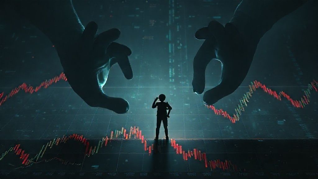 Mengungkap Jebakan Psikologis 'Smart Money': Panduan Ultimate Melindungi Diri dari 'Liquidity Grab' dan 'Fair Value Gap' 1 Retail trader dikelilingi oleh Smart Money yang melakukan Liquidity Grab dan Fair Value Gap