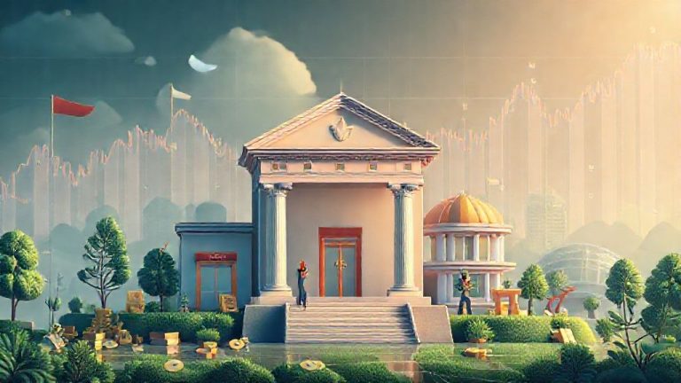 Ilustrasi berbagai jenis lembaga keuangan