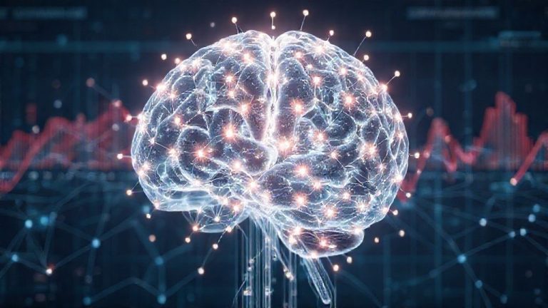 Melampaui Monopoli Data: Bagaimana Web3 Mengembalikan Kekuatan AI ke Tangan Komunitas dan Membangun Otak Digital yang Transparan – Ultimate Guide Maviatrade 14 Ilustrasi otak digital transparan yang didukung Web3, menunjukkan data yang mengalir bebas di antara komunitas yang beragam.