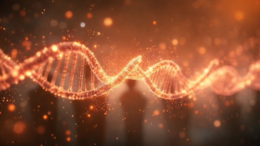 Ilustrasi abstrak aliran energi generasi dan memori leluhur