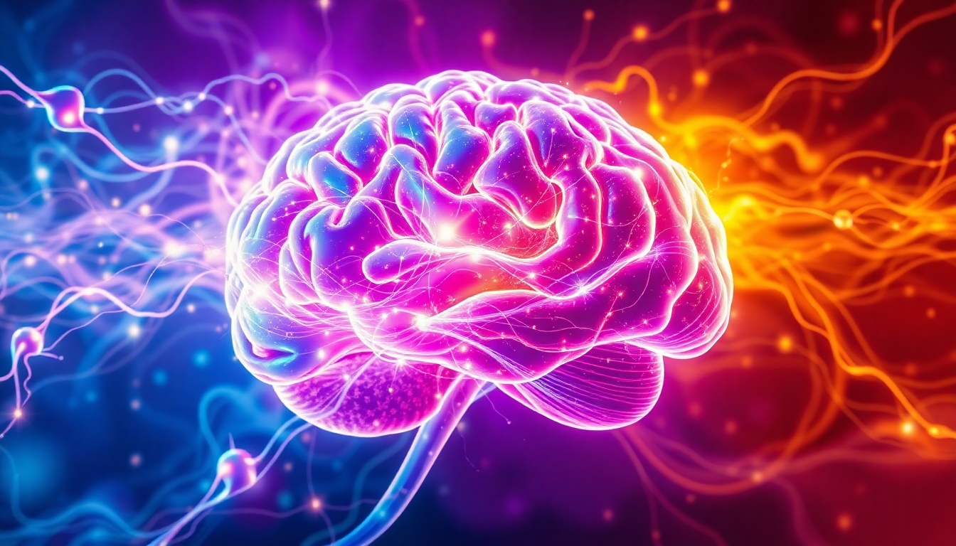 Panduan Ultimate: Neuroplastisitas & Neville Goddard – Menguak Rahasia Perasaan Membentuk Ulang Otak untuk Manifestasi Permanen 1 Otak manusia dengan jalur saraf bercahaya yang mewakili neuroplastisitas, berpadu dengan energi emosional untuk manifestasi