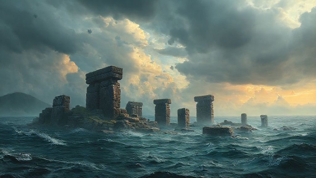 Reruntuhan megalitik bawah air yang megah, bukti peradaban pra-banjir besar yang hilang