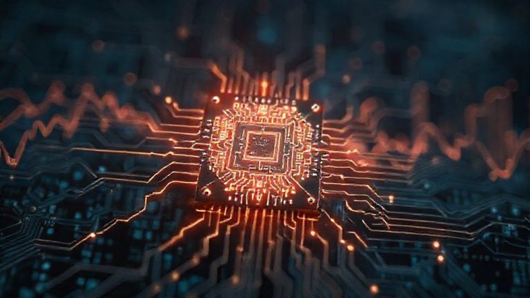 Revolusi Senyap TinyML: Panduan Ultimate Bagaimana AI Bersembunyi di Chip Terkecil dan Mengubah Dunia Tanpa Anda Sadari 10 Ilustrasi chip mikro dengan AI TinyML yang bersembunyi di dalamnya, mewakili revolusi senyap teknologi.