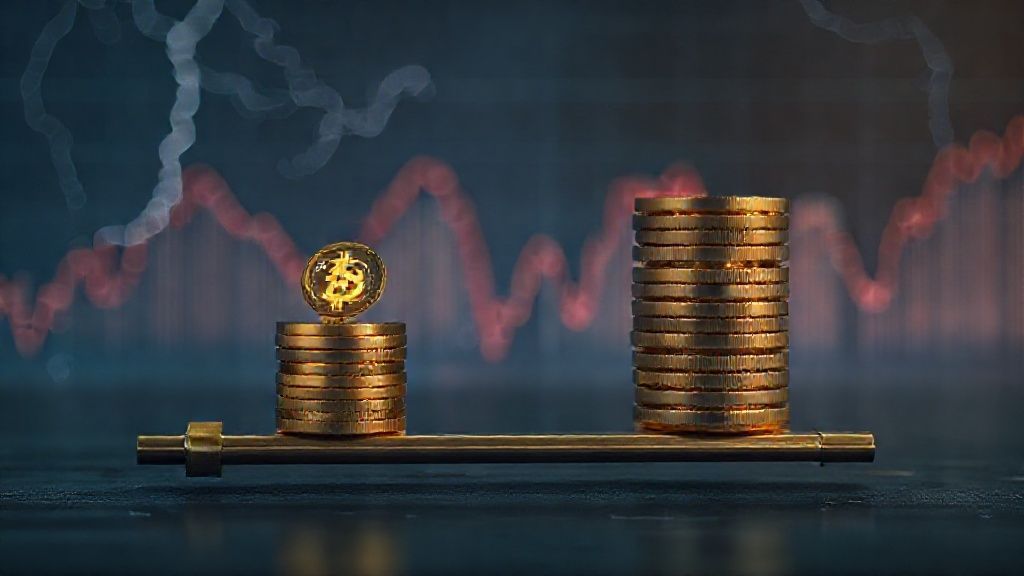 Ilustrasi Barbell Portfolio Nassim Taleb untuk investasi kripto anti-crash