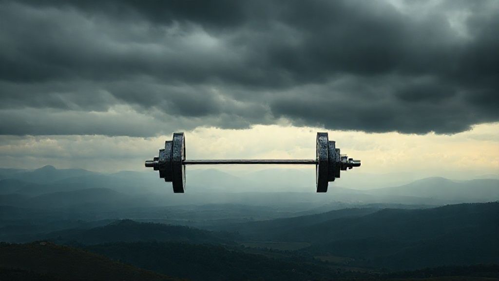 Ilustrasi Strategi Barbell Portfolio Nassim Taleb dengan aset aman dan spekulatif