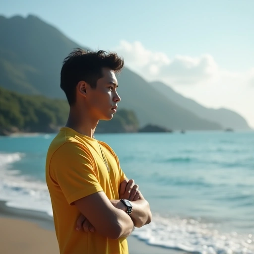 Strategi 'Coast FIRE': Panduan Lengkap Pensiun Dini di Usia 40-an dengan Investasi Cerdas Sejak 20-an (Tanpa Perlu Jadi Jutawan!) 4 Ilustrasi strategi Coast FIRE: Seorang profesional muda di usia 20-an menatap grafik investasi yang naik, dengan latar belakang pemandangan pantai yang tenang, melambangkan kebebasan finansial dan pensiun dini di usia 40-an.