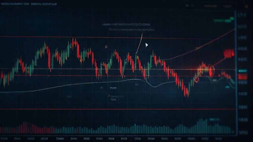 Grafik trading menunjukkan strategi Stop Hunt Survivor dengan Volume Profile dan divergensi multi-timeframe