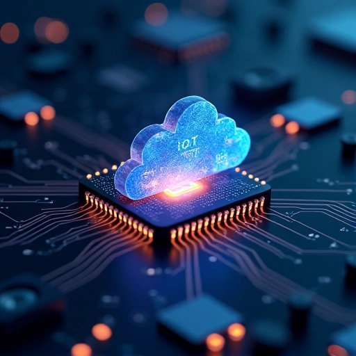 TinyML Unleashed: Mikrocontroller Mungil Guncang Dominasi Cloud & Revolusi IoT Berkelanjutan – Mengapa Raksasa Teknologi Ketar-ketir? 4 Mikrocontroller mungil dengan chip AI yang menyala, dikelilingi oleh ikon-ikon IoT dan awan komputasi yang retak, melambangkan revolusi TinyML.