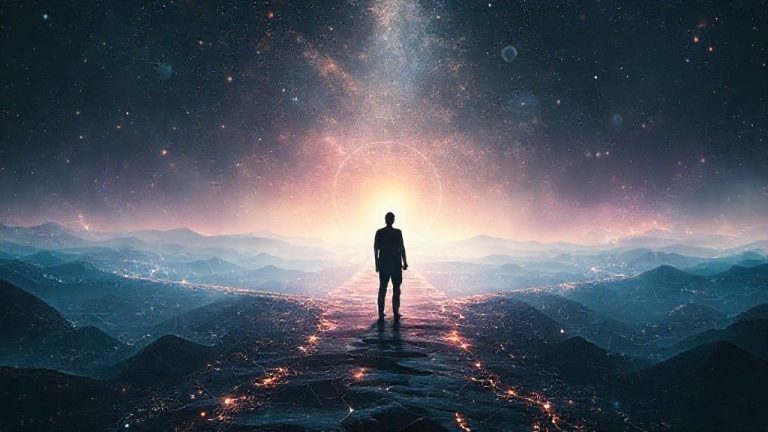 Ultimate Guide: Bongkar Kode Matrix Pribadi Anda – Mengapa 'Glitch' Berulang Adalah Peta Menuju Multidimensi Diri Sejati (Studi Kasus Synchronicity Cluster & Arketipe Jungian) di Maviatrade 12 Ilustrasi multidimensi diri sejati dengan pola glitch dan arketipe Jungian