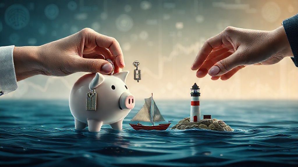 Ilustrasi strategi Pre-Commitment dan Nudge dalam Behavioral Finance untuk kebebasan finansial